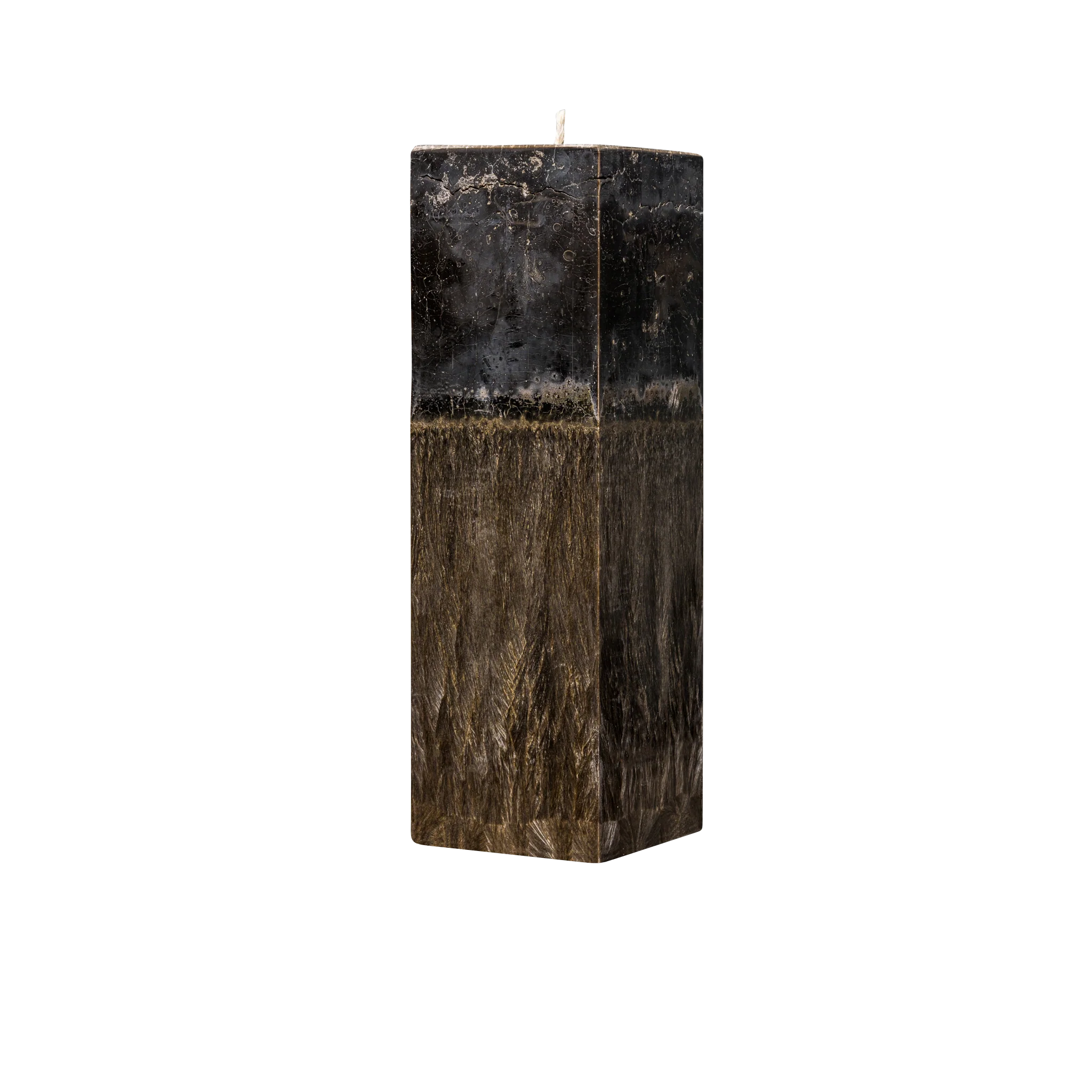 dark brown square pillar candle