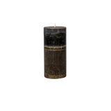 dark brown pillar candle