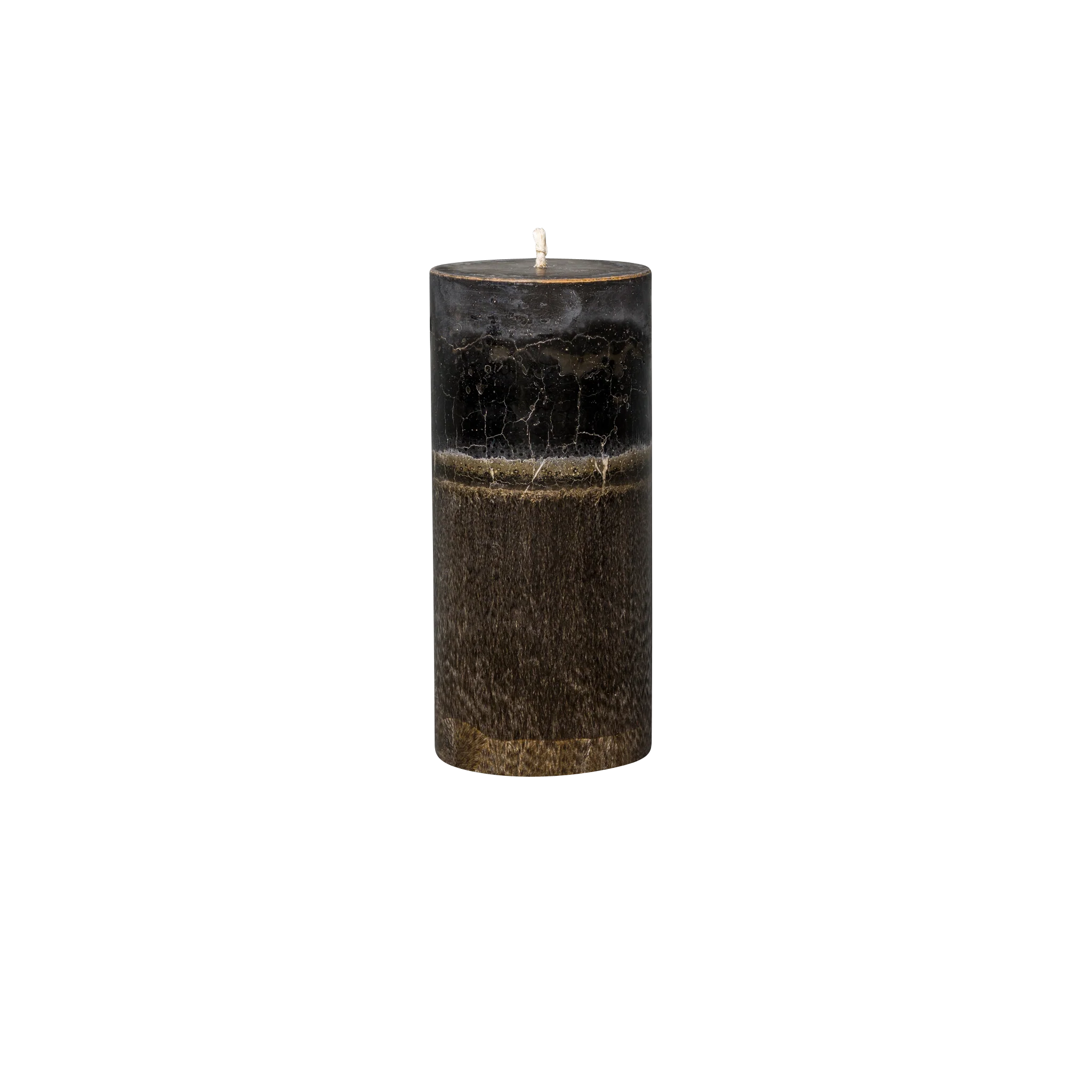 dark brown pillar candle