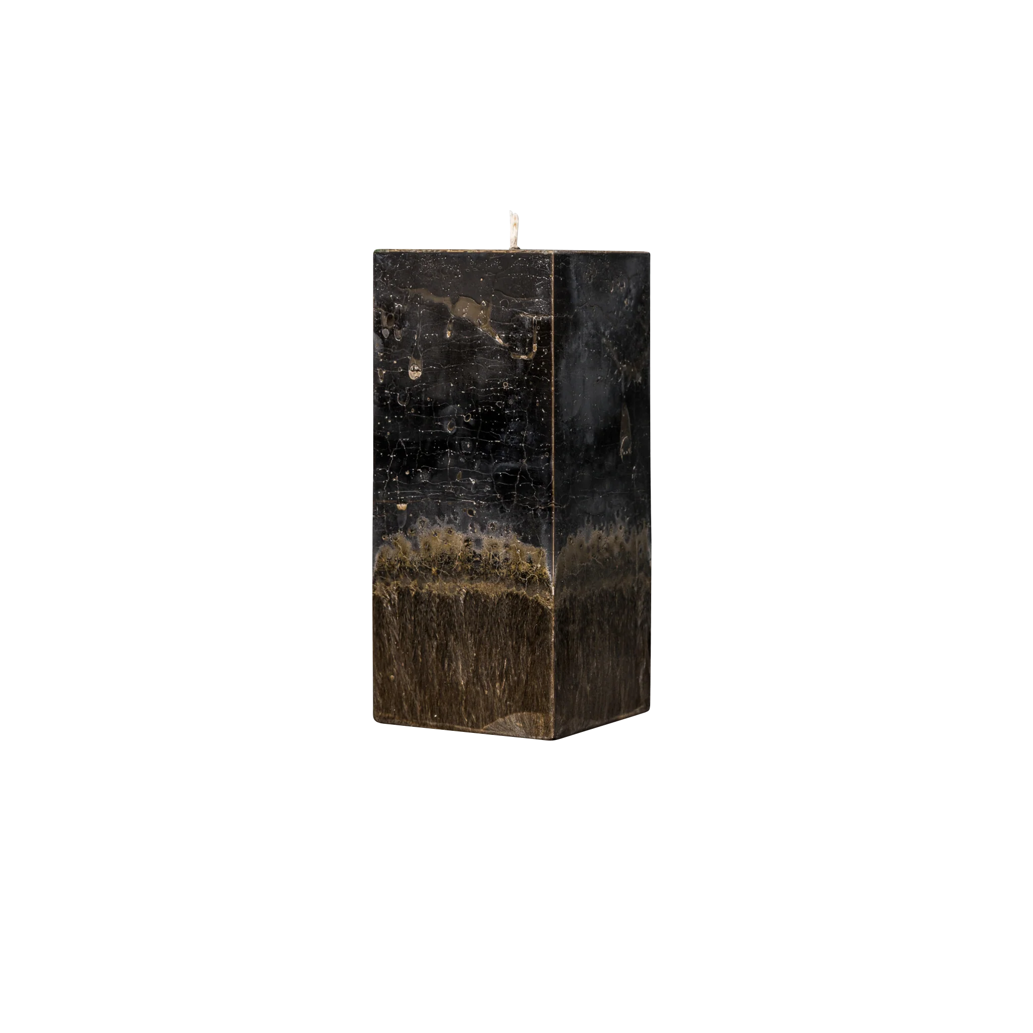 dark brown square pillar candle