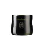 Black candle with a House of Saku logo on a white background