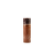 Brown candle with textured surface on a white background
