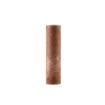 Brown cylindrical candle on a white background