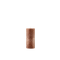 Brown textured candle on a white background