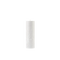 White pillar candle on a white background