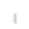 White cylindrical pendant light on a white background