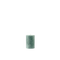 Green textured candle on a white background