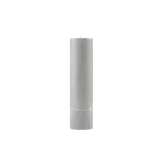 Gray cylindrical lampshade on a white background