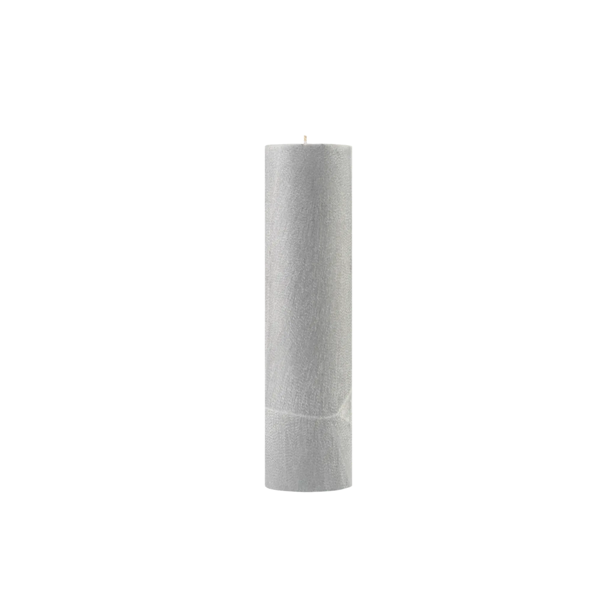 Gray cylindrical lampshade on a white background