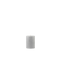 Gray textured candle on a white background