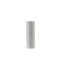 Gray textured candle on a white background