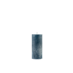 Blue candle on a white background