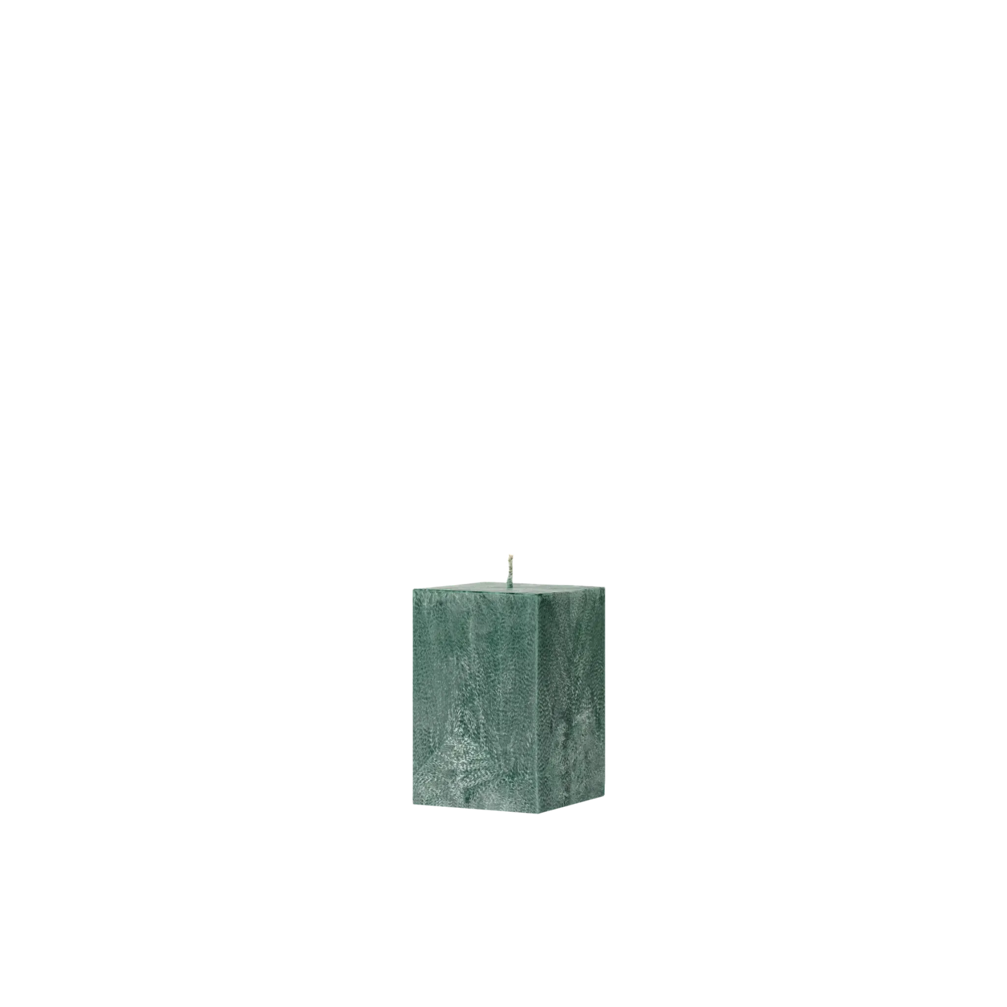 Green rectangular stone sink on a white background