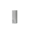 Gray textured rectangular candle on a white background