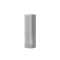 Gray textured square pillar candle on a white background