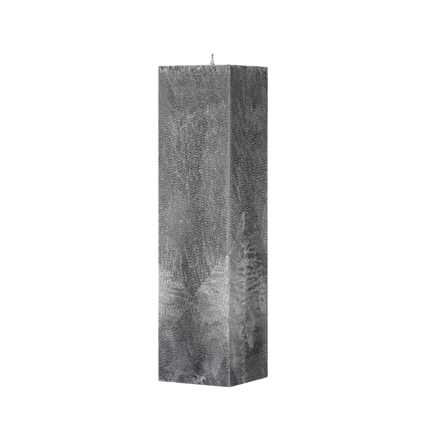 Gray textured rectangular block on a white background