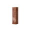 Rectangular brown candle on a white background
