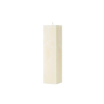 White rectangular candle on a white background