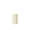White rectangular candle on a white background