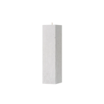 White textured rectangular block on a white background