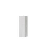 White rectangular candle on a white background
