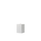 White square candle on a white background
