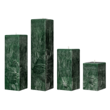 green square pillar candles