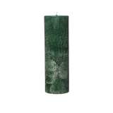 green pillar candle