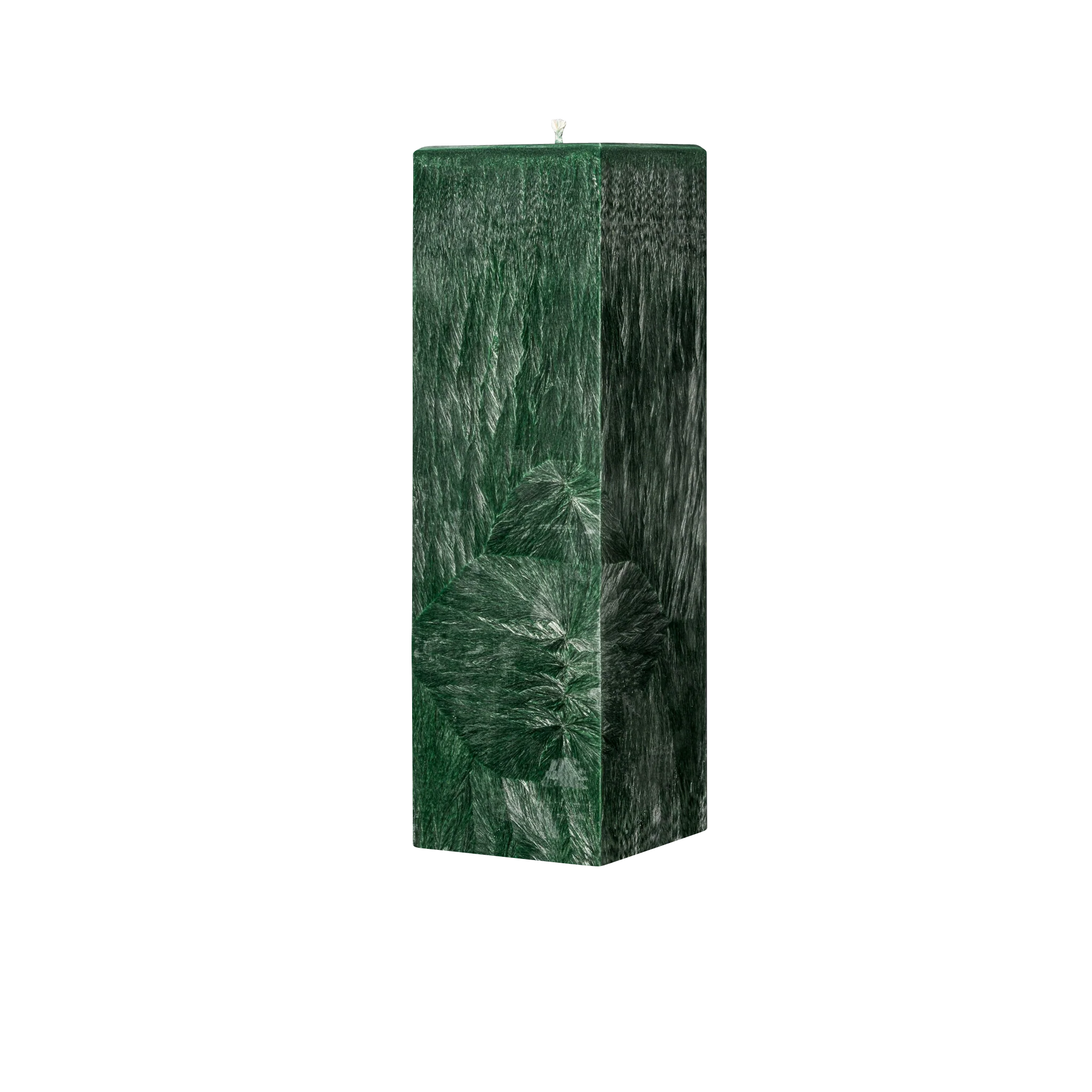 green square pillar candle