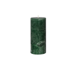 green pillar candle