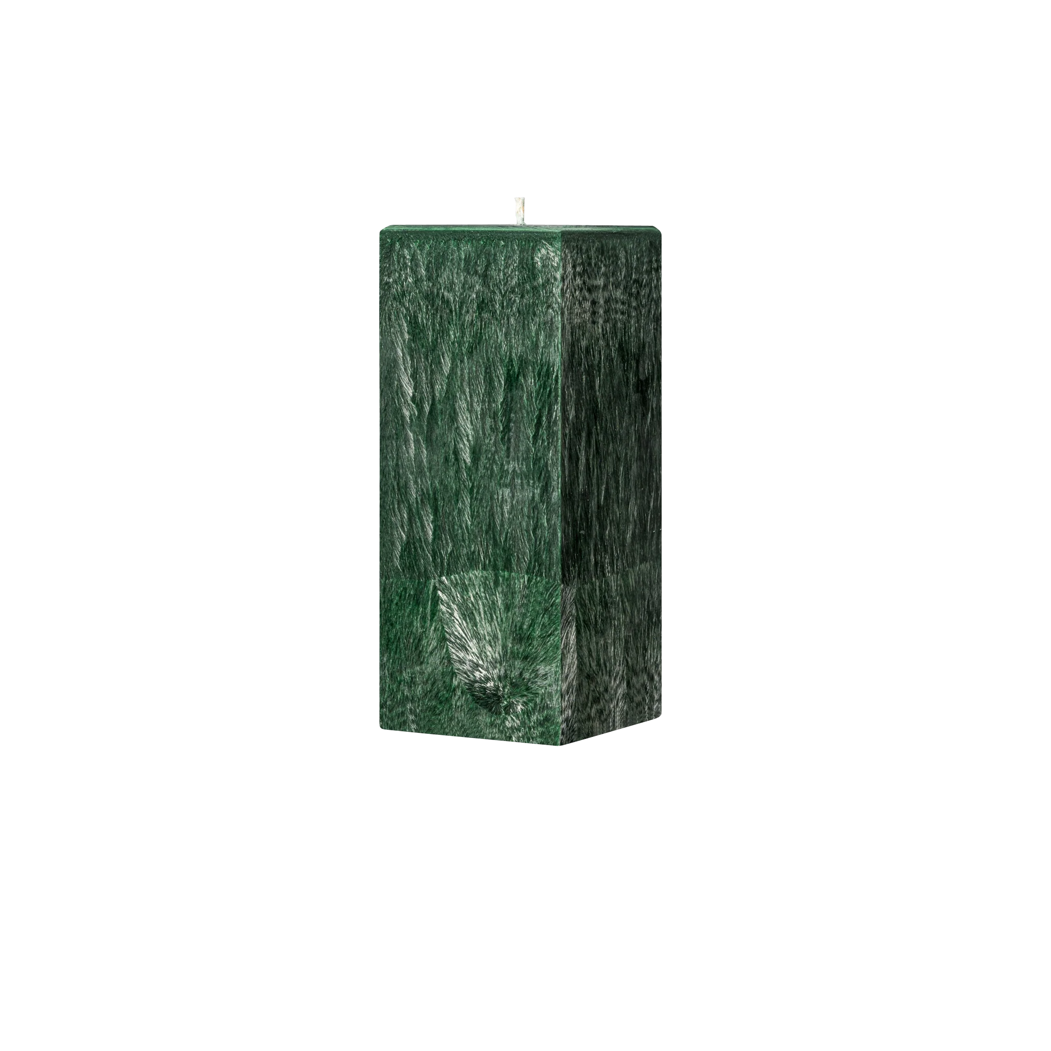 green square pillar candle