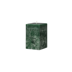 small green square pillar candle