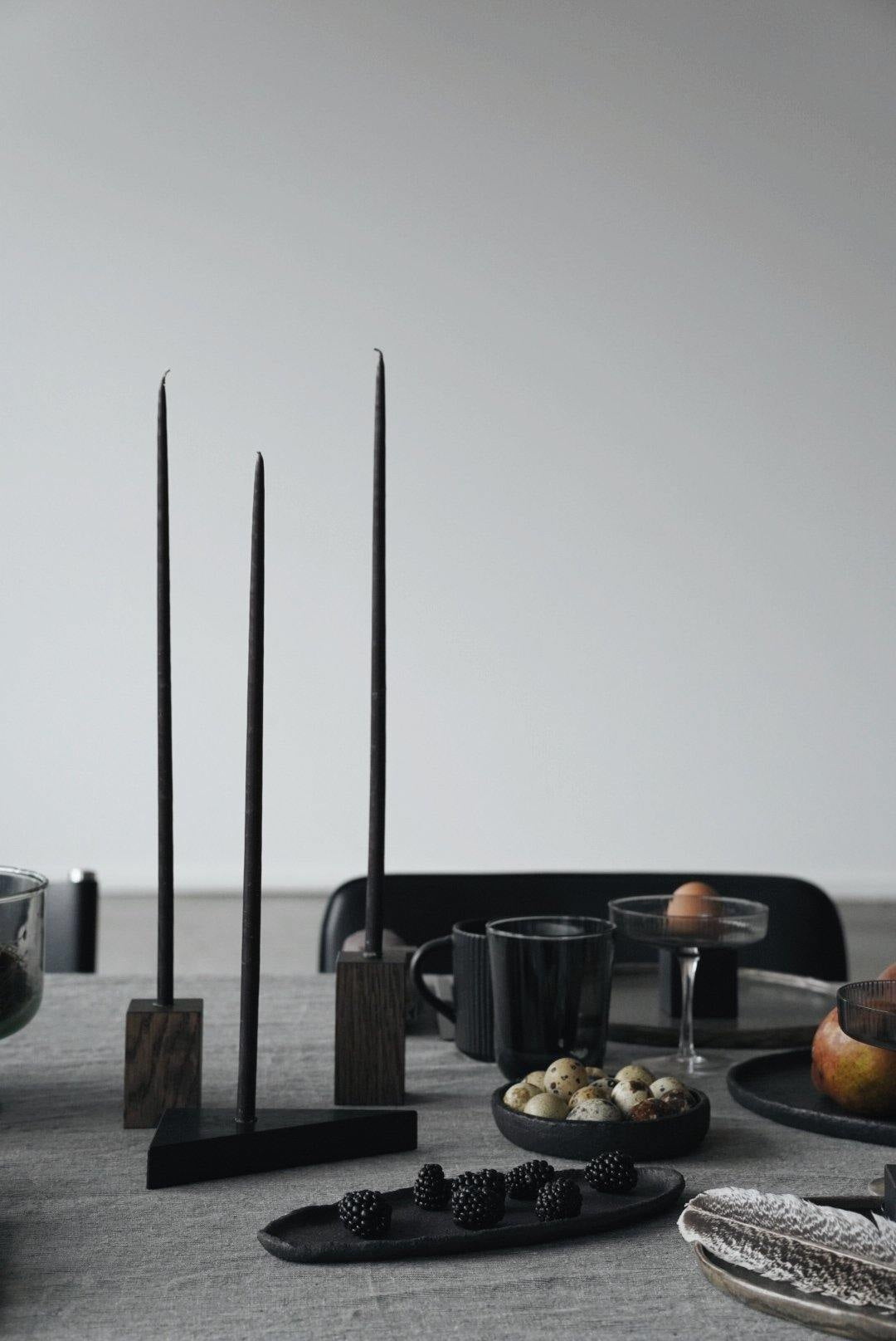 thin black candles